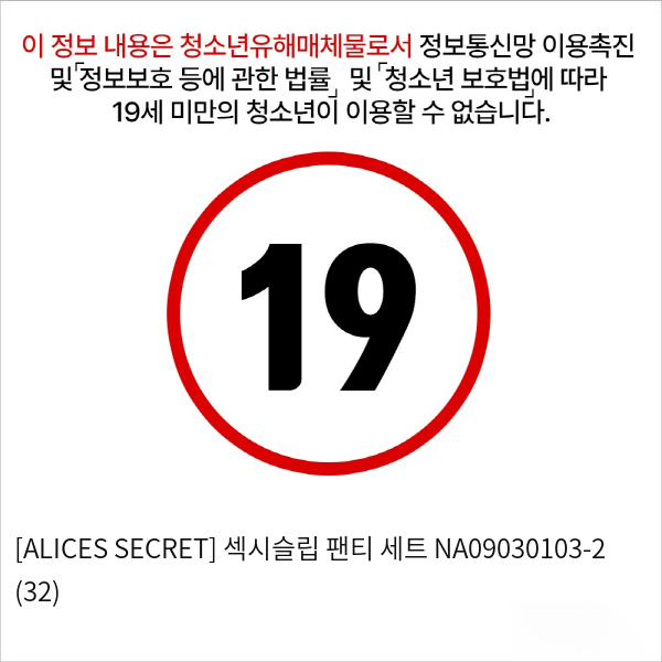 [ALICES SECRET] 섹시슬립 팬티 세트 NA09030103-2 (32)