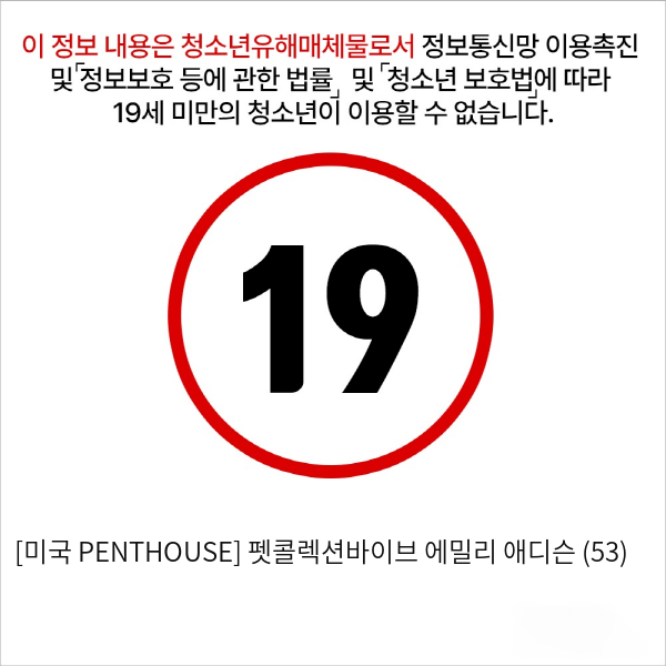 [미국 PENTHOUSE] 펫콜렉션바이브 에밀리 애디슨 (53)